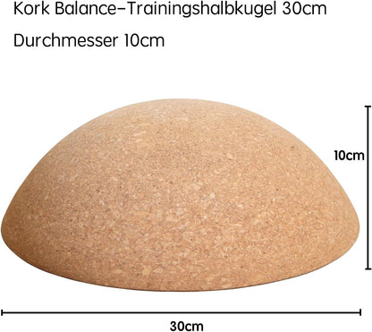 Kork Balance-Trainingshalbkugel 30cm x 10cm
